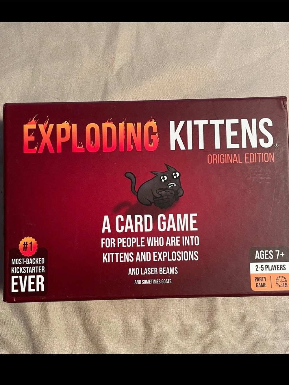 Exploding Kittens Card Game - Red Original Edition